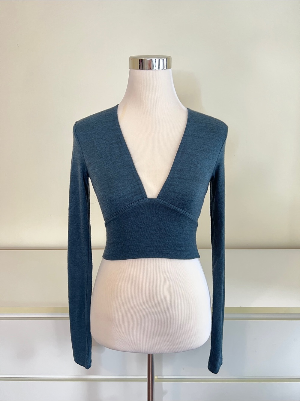ARITZIA DEEP V CROP TOP XXS
